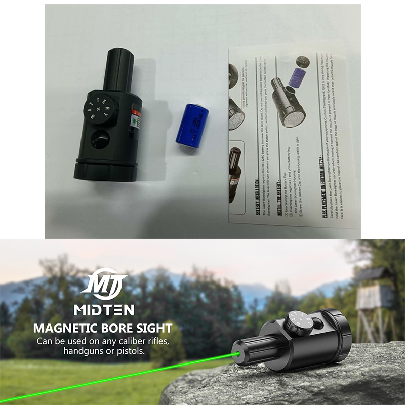 Laser Boresighter Kit - MidTen Magnetic Bore Sight Green Laser