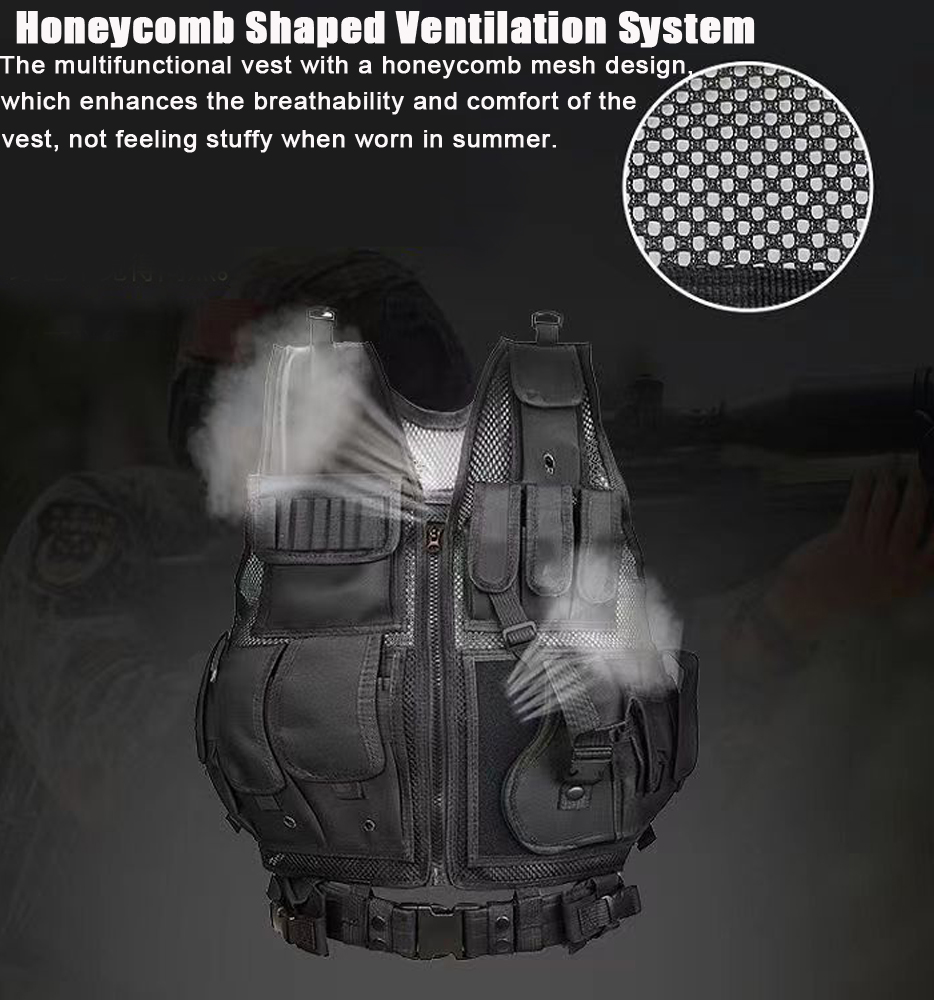 Adjustable Molle Tactical Vest - Hunting Outdoor Jacket 评论和价格