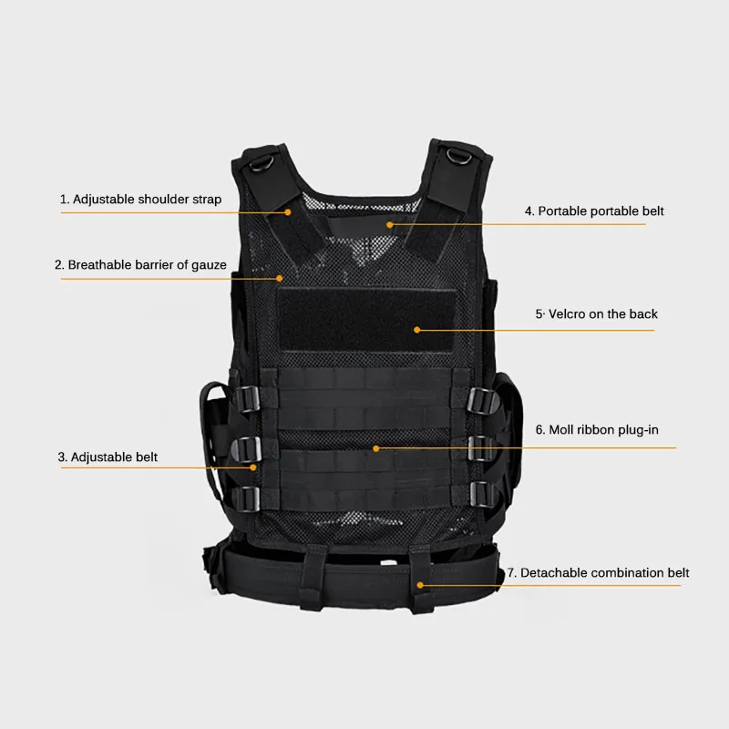 Adjustable Molle Tactical Vest - Hunting Outdoor Jacket 评论和价格