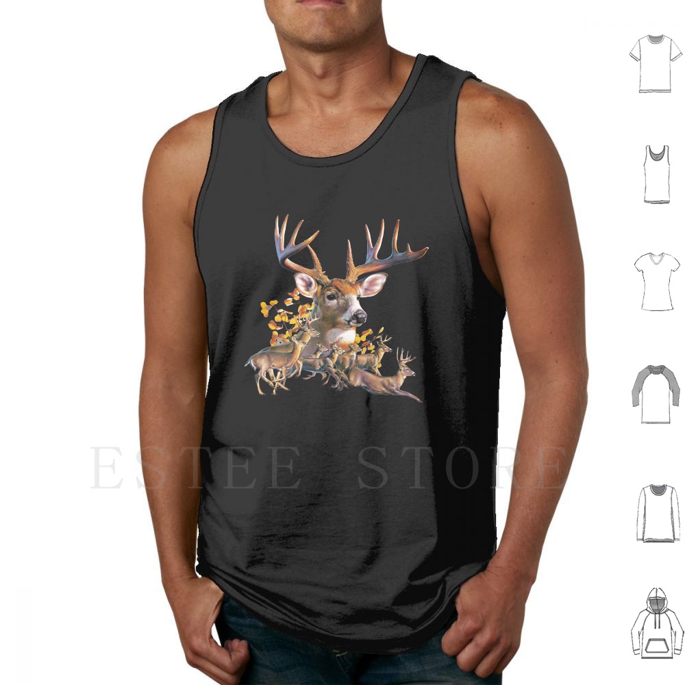 Deer Collage Tank Tops Vest Sl - Wildman Hunting & Outdoor Vanderbijlpark 评论和价格