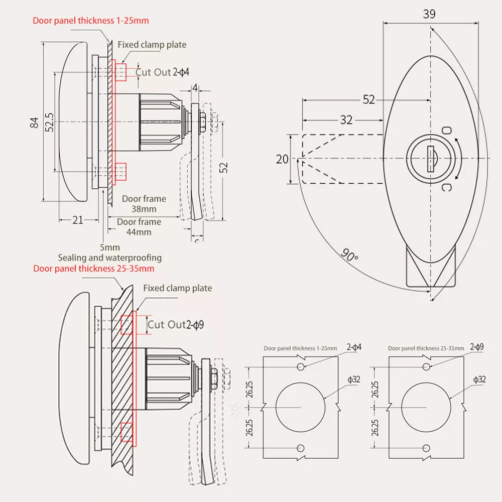 Caravan T-Handle Lock With 2 K - G&T Hunting & Outdoor Gun Shop Skegness 评论和价格