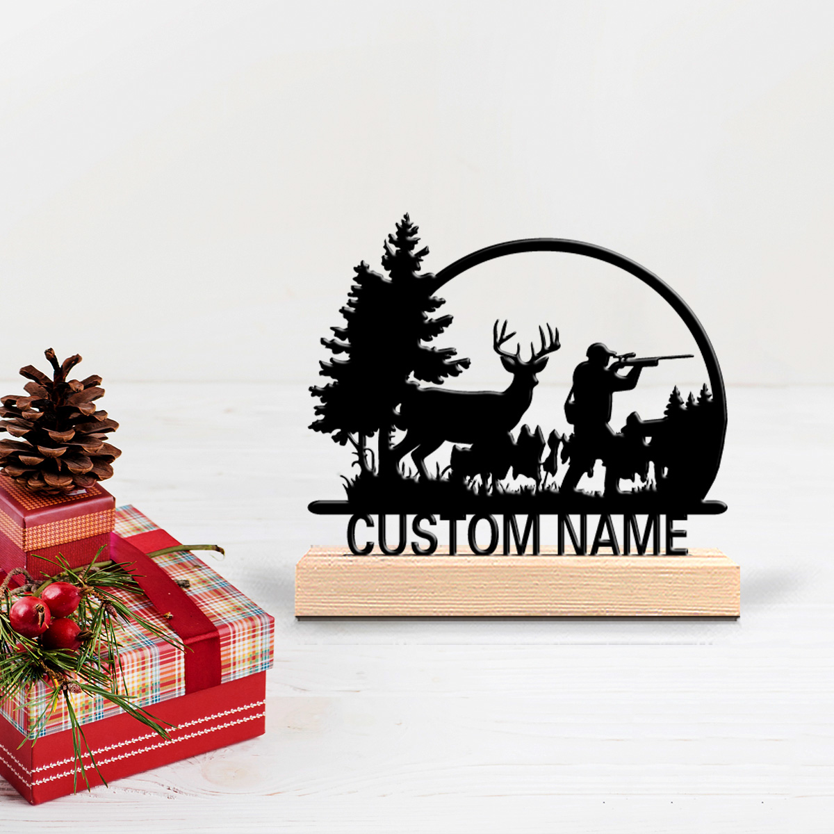 1pc Fashion ersonalized Custom - Hunting Outdoor Christmas Decorations 评论和价格