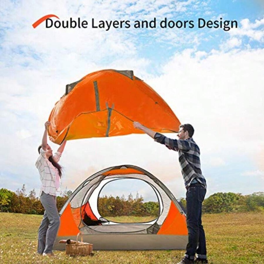 2 4 Person Camping Tent Lightw - Outdoor Hunting Tent 评论和价格