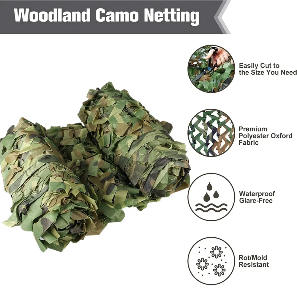 Woodland Camouflage Netting Wo - Outdoor Hunting Tent 评论和价格